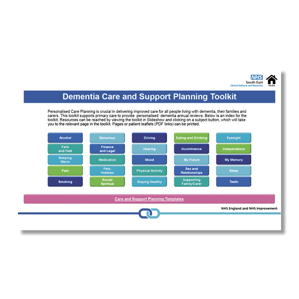 Dementia Care and Support Planning Generic Toolkit