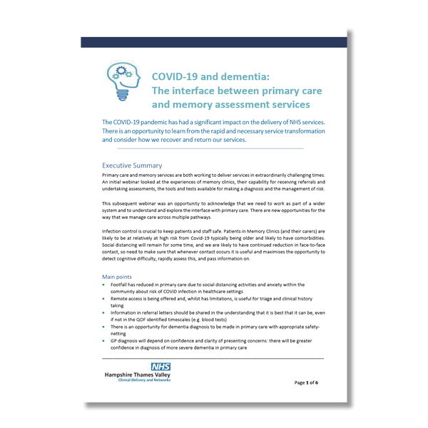 Covid-19 and dementia: Factors affecting patient outcomes