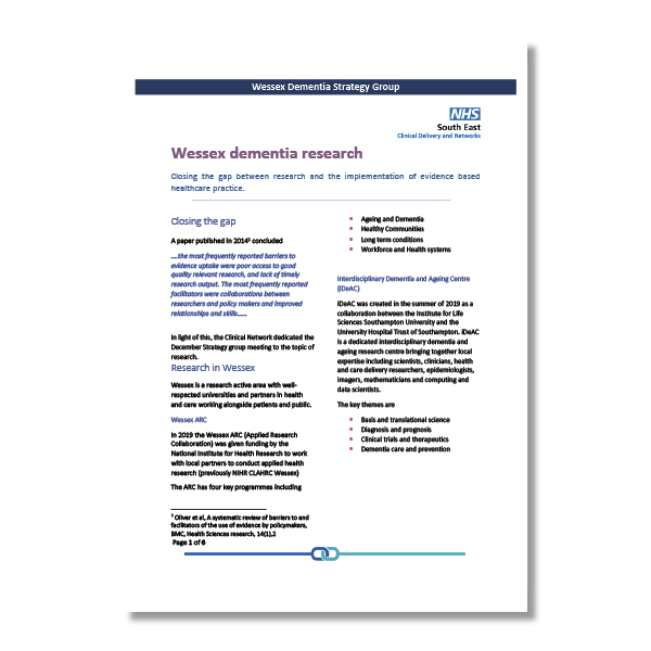 Wessex Dementia Research