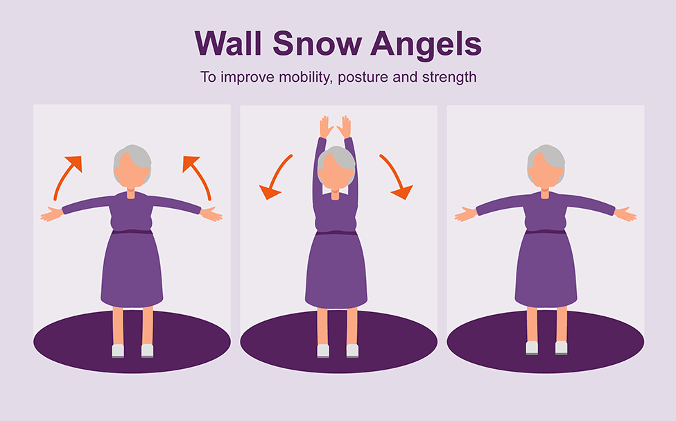 wall snow angels