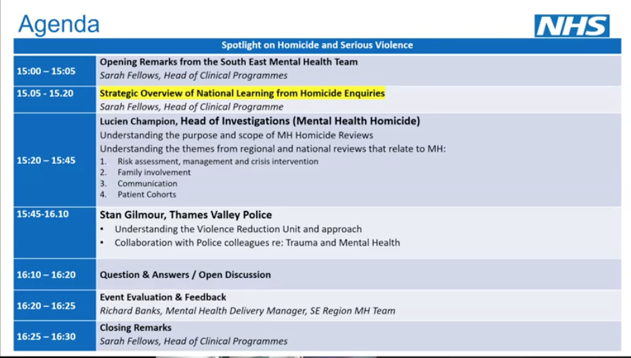 Homicide serious violence