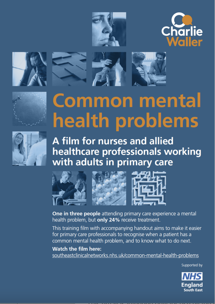 Common mental health problems film poster